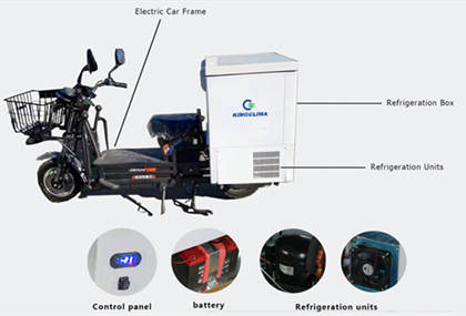 electric refrigeration unit for bicycles